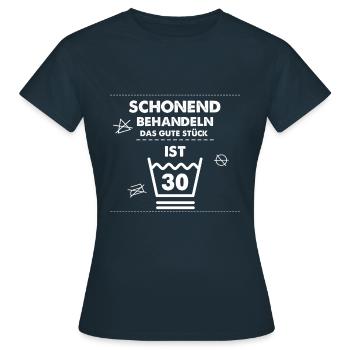 30. Geburtstag 30 Jahre Männer & Frauen Dreißig - Frauen T-Shirt - Navy - Vorne - AI Model Female 172 dark (172cm)