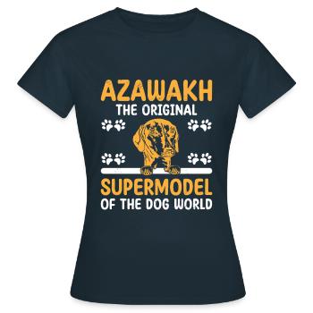 Azawakh Hundebesitzer Arabischer Windhund Tuareg Sloughi - Frauen T-Shirt - Navy - Vorne - AI Model Female 172 dark (172cm)