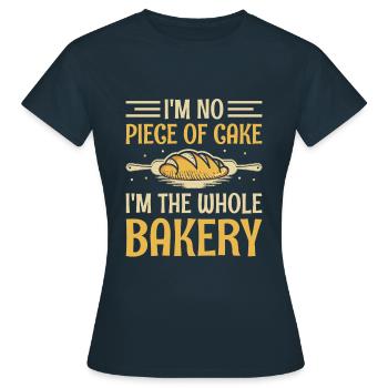 Backen Bäckerei Konditorei Konditor Bäcker Konditorei - Frauen T-Shirt - Navy - Vorne - AI Model Female 172 dark (172cm)