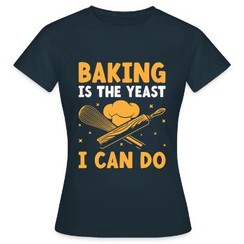Backen Bäckerei Konditorei Konditor Bäcker Konditorei - Frauen T-Shirt - Navy - Vorne - AI Model Female 172 dark (172cm)
