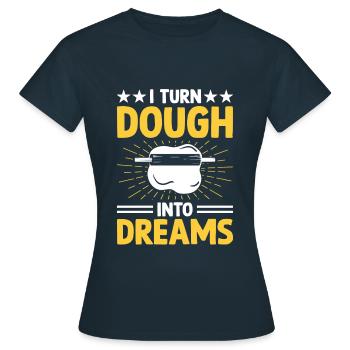 Backen Bäckerei Konditorei Konditor Bäcker Konditorei - Frauen T-Shirt - Navy - Vorne - AI Model Female 172 dark (172cm)