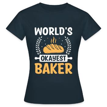 Boulangerie Boulangerie Pâtisserie Confiserie Boulanger Confiserie - T-shirt Femme - marine - Devant - AI Model Female 172 dark (172cm)