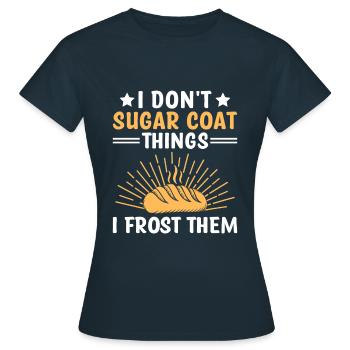 Backen Bäckerei Konditorei Konditor Bäcker Konditorei - Frauen T-Shirt - Navy - Vorne - AI Model Female 172 dark (172cm)