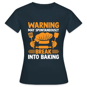 Boulangerie Boulangerie Pâtisserie Confiserie Boulanger Confiserie - T-shirt Femme - marine - Devant - AI Model Female 172 dark (172cm)