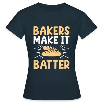 Boulangerie Boulangerie Pâtisserie Confiserie Boulanger Confiserie - T-shirt Femme - marine - Devant - AI Model Female 172 dark (172cm)