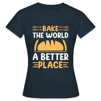 Boulangerie Boulangerie Pâtisserie Confiserie Boulanger Confiserie - T-shirt Femme - marine - Devant - AI Model Female 172 dark (172cm)