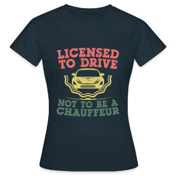 Permis de conduire passé Nouveau permis de conduire S - T-shirt Femme - marine - Devant - AI Model Female 172 dark (172cm)