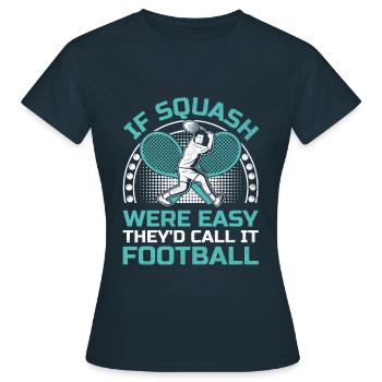 Squashspieler Squash-Tennisspieler Raquetball-Spor - Frauen T-Shirt - Navy - Vorne - AI Model Female 172 dark (172cm)