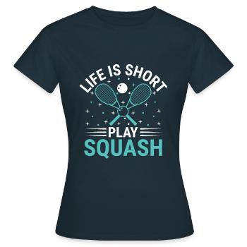 Squashspieler Squash-Tennisspieler Raquetball-Spor - Frauen T-Shirt - Navy - Vorne - AI Model Female 172 dark (172cm)
