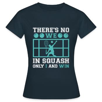 Squashspieler Squash-Tennisspieler Raquetball-Spor - Frauen T-Shirt - Navy - Vorne - AI Model Female 172 dark (172cm)