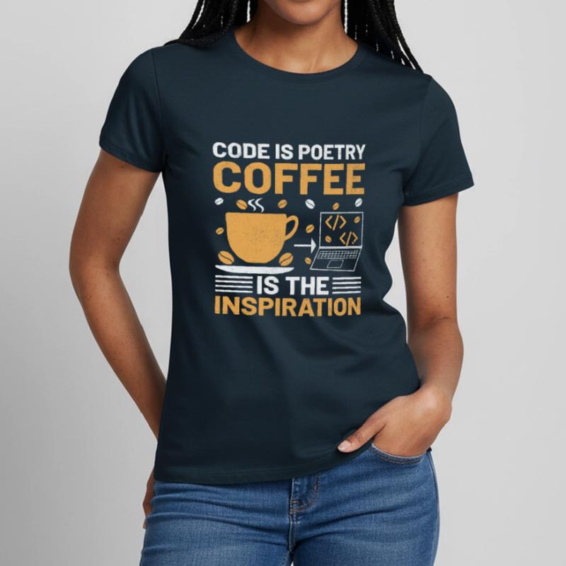 Café Codage Programmeur Codeur Développeur Nerd Coff T-shirt Femme