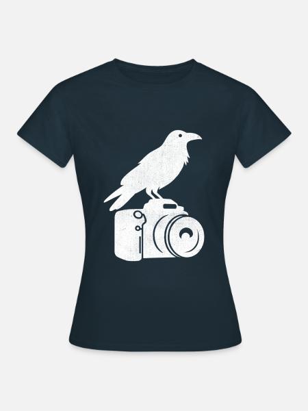Photographie d’oiseaux Oiseaux Observation des oiseaux Birdwatcher - T-shirt Femme - marine