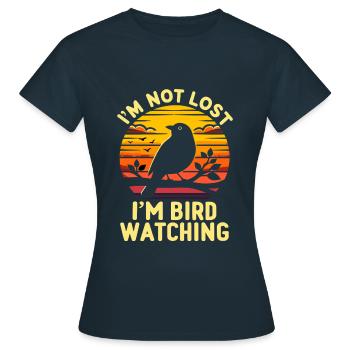 Je ne suis pas perdu Je suis ornithologue ornithologue - T-shirt Femme - marine - Devant - AI Model Female 172 dark (172cm)