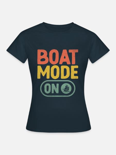 Bootsmodus auf dem Paddelboot - Frauen T-Shirt - Navy