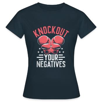 K.O. Vos points négatifs Boxer Sports Force - T-shirt Femme - marine - Devant - AI Model Female 172 dark (172cm)