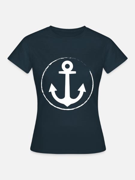 Anker - Anchor - Maritim - Nautik - Frauen T-Shirt - Navy