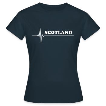 Scotland - Frauen T-Shirt - Navy - Vorne - AI Model Female 172 dark (172cm)