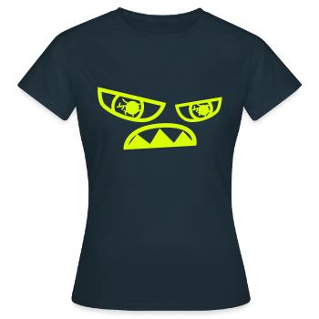 monstre - T-shirt Femme - marine - Devant - AI Model Female 172 dark (172cm)