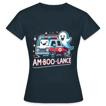 Am-Boo-Lance Ambulance Driver Paramedics EMS Hallo - Women's T-Shirt - navy - Front - AI Model Female 172 dark (172cm)