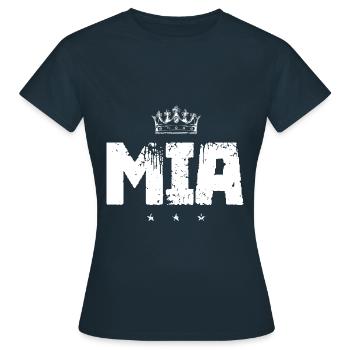 MIA - T-shirt Femme - marine - Devant - AI Model Female 172 dark (172cm)