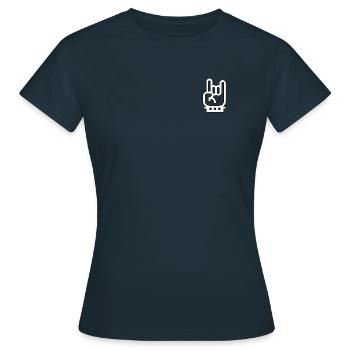 Metalleux - T-shirt Femme - marine - Devant - AI Model Female 172 dark (172cm)