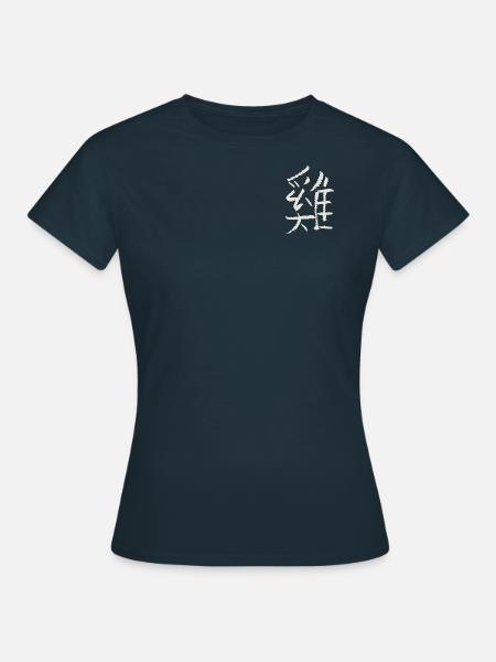 Hahn/ Huhn - Chinesisches Tierkreiszeichen - Frauen T-Shirt - Navy