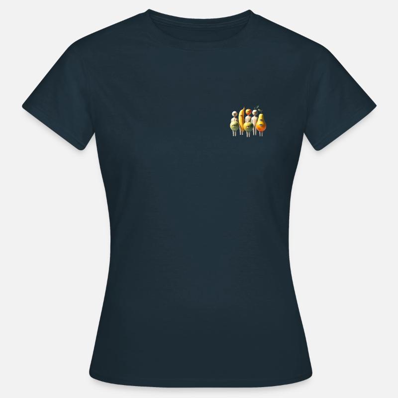 Fruit People - Crazy Design - Women's T-Shirt - navy