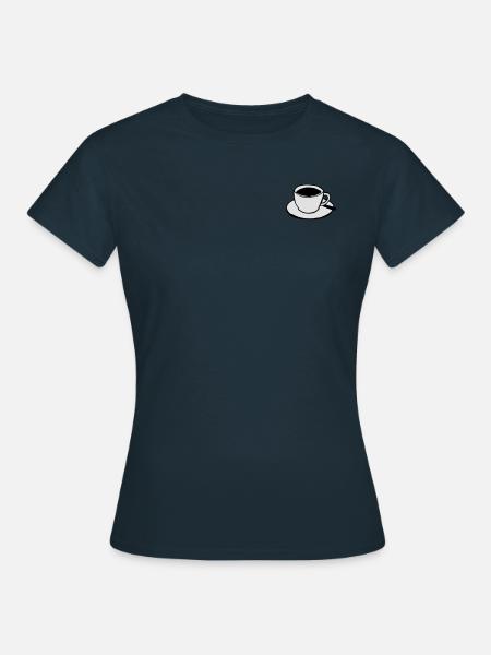 Kaffeetasse - Frauen T-Shirt - Navy