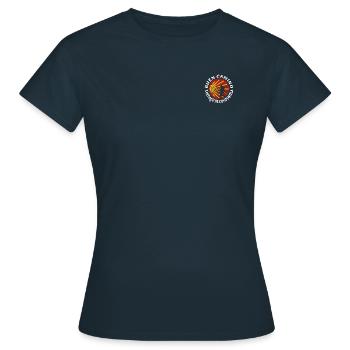 Buen Camino de Santiago - Pilger - Damen - Frauen T-Shirt - Navy - Vorne - AI Model Female 172 dark (172cm)