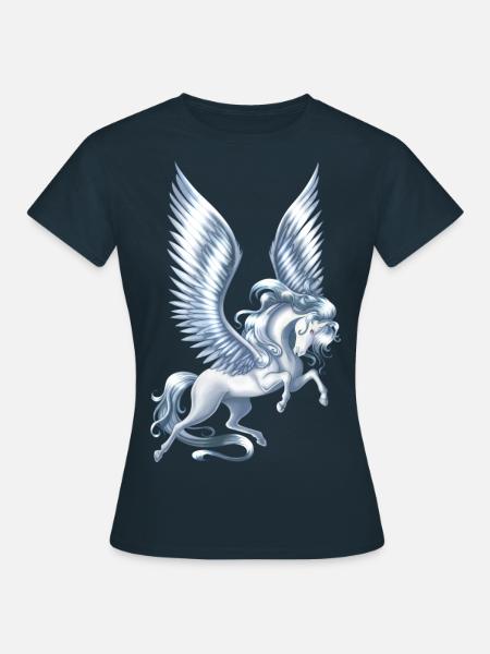 Pegasus Schwimmdock - Frauen T-Shirt - Navy
