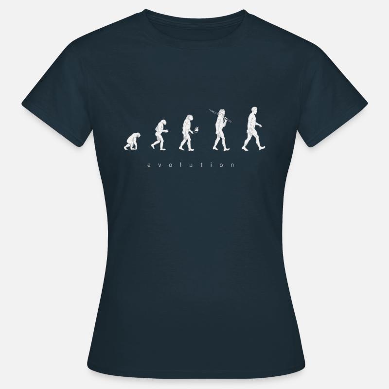 Human evolution - Women's T-Shirt - navy