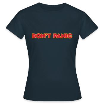 Ne paniquez pas - T-shirt Femme - marine - Devant - AI Model Female 172 dark (172cm)