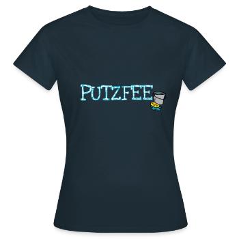 Putzfrau - Putzfee Dankeschön Anerkennung Geschenk - Frauen T-Shirt - Navy - Vorne - AI Model Female 172 dark (172cm)