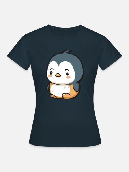 Pinguin Baby - Frauen T-Shirt - Navy