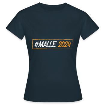 Malle 2024 - Women's T-Shirt - navy - Front - AI Model Female 172 dark (172cm)