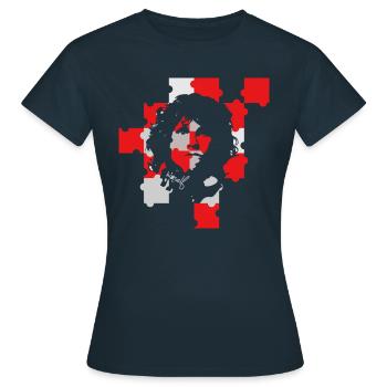 morrison jim 70 music legend Doors - Women's T-Shirt - navy - Front - AI Model Female 172 dark (172cm)