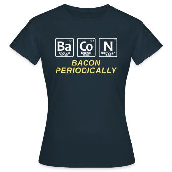 Speck regelmäßig - Frauen T-Shirt - Navy - Vorne - AI Model Female 172 dark (172cm)