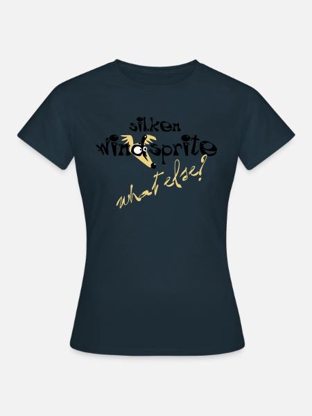silken- what else? - Frauen T-Shirt - Navy