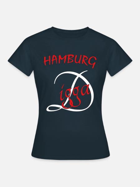 Hamburg Digga - Frauen T-Shirt - Navy