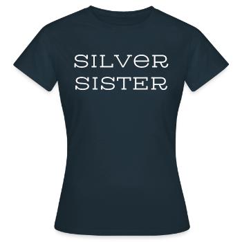 SilverSister modern - Frauen T-Shirt - Navy - Vorne - AI Model Female 172 dark (172cm)