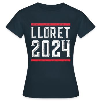 Jours fériés Lloret De Mar 2024 - T-shirt Femme - marine - Devant - AI Model Female 172 dark (172cm)
