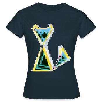 CHAT DIX-NEUF - T-shirt Femme - marine - Devant - AI Model Female 172 dark (172cm)