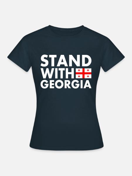 Georgien - Frauen T-Shirt - Navy