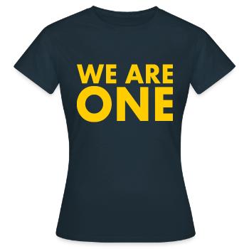 We are one - T-shirt Femme - marine - Devant - AI Model Female 172 dark (172cm)