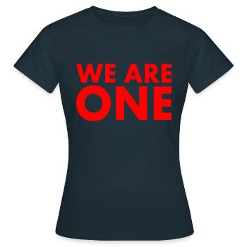 We are one - T-shirt Femme - marine - Devant - AI Model Female 172 dark (172cm)