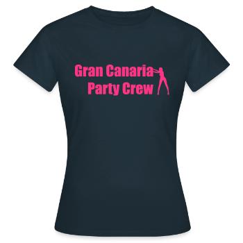 Gran Canaria - Frauen T-Shirt - Navy - Vorne - AI Model Female 172 dark (172cm)