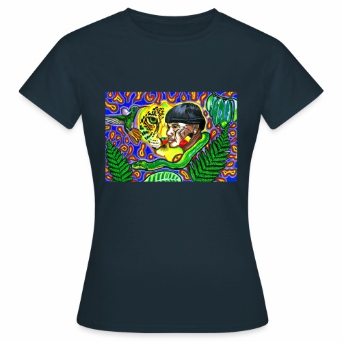 Regenwaldmotiv mit Indio - Frauen T-Shirt