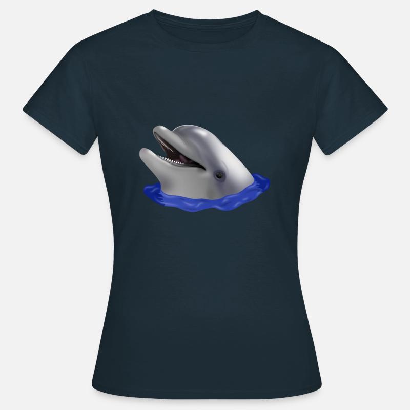 Dolphin's head - Women's T-Shirt - navy