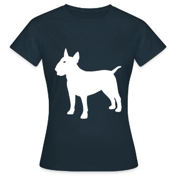 bull-terrier - T-shirt Femme - marine - Devant - AI Model Female 172 dark (172cm)