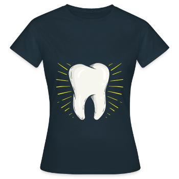 Monde des dents jour des dents dents santé des dents - T-shirt Femme - marine - Devant - AI Model Female 172 dark (172cm)